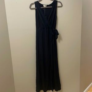 See You Monday black wrap dress. Size Large. New with tags